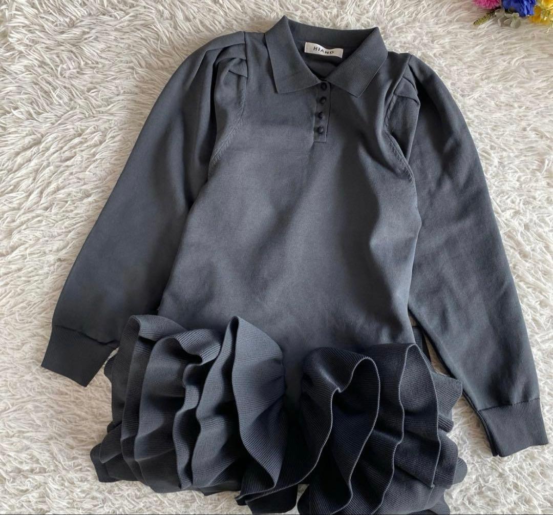 hiand Ruffled-Hem Polo Dress [HI-033] - メルカリ