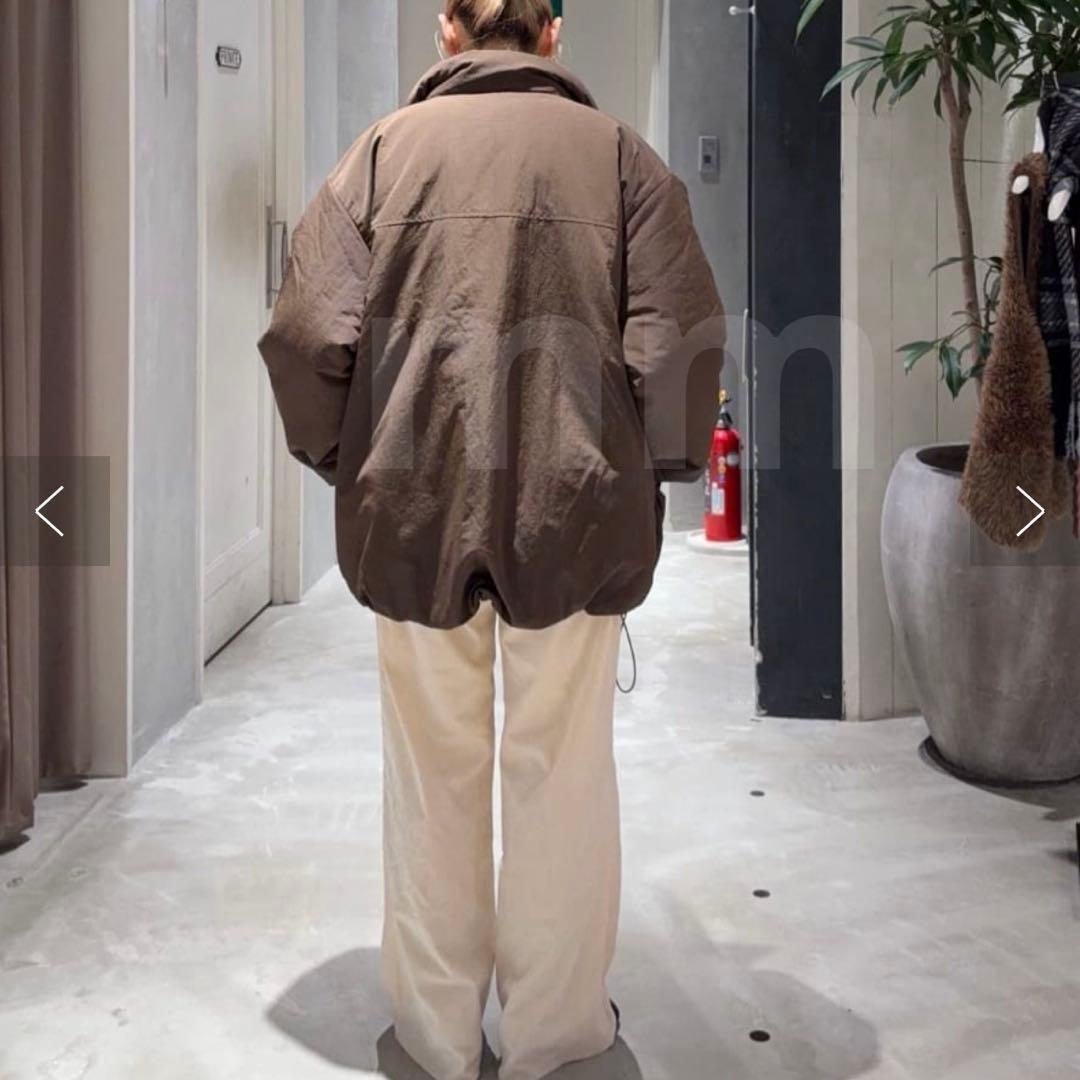 新品◎PON企画 中綿スタンドカラージャケット ブラウン パルクロ タグ