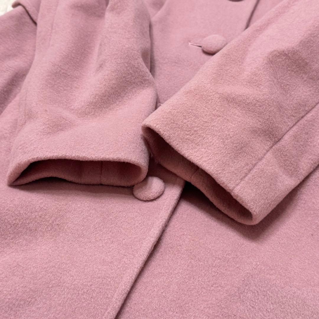 René ルネ ロングコート ピンクAライン アンゴラ混 36 - メルカリ