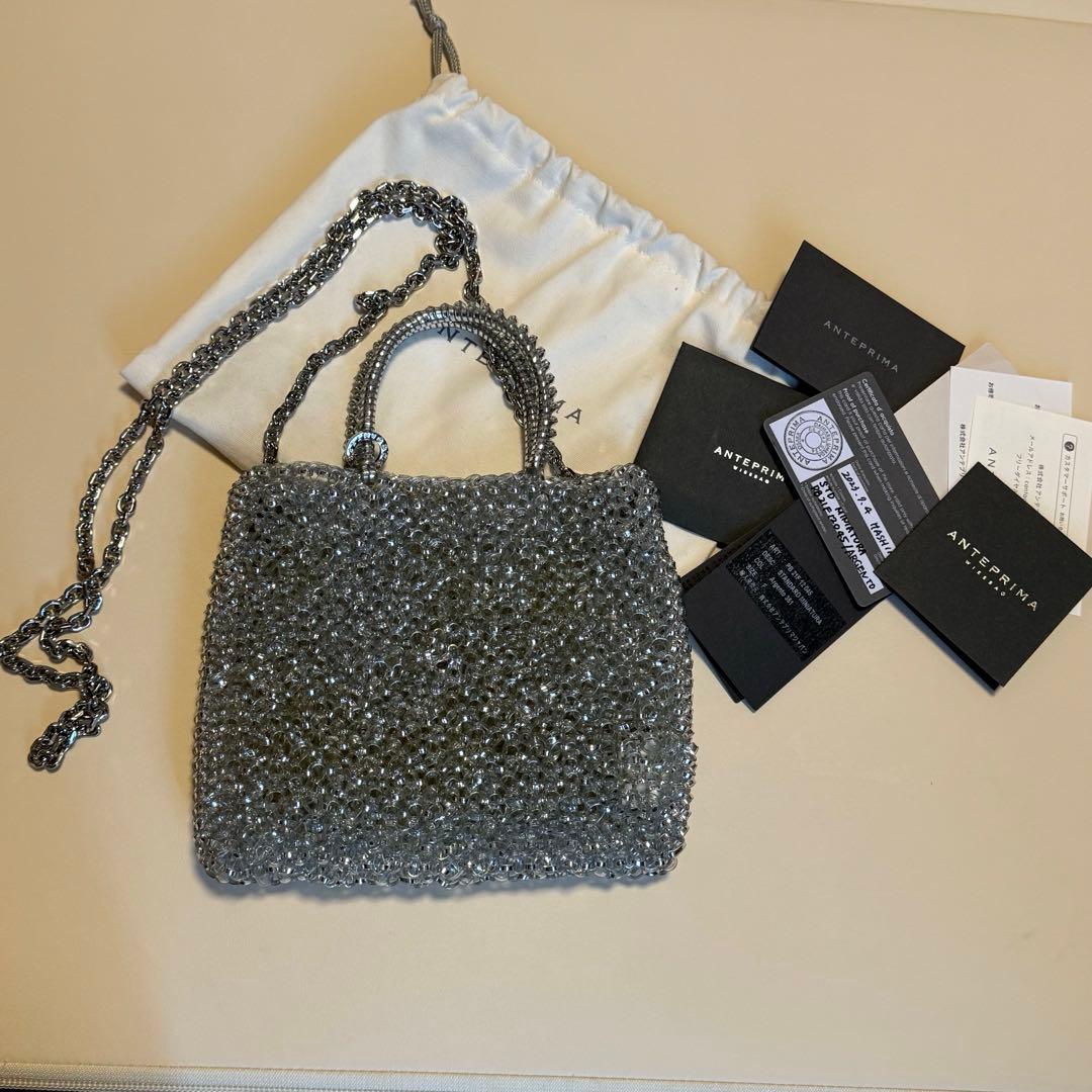 アンテプリマ ミニワイヤーバッグ シルバー アンテプリマ ワイヤーバッグ ミニアトゥーラ シルバー - ando1992