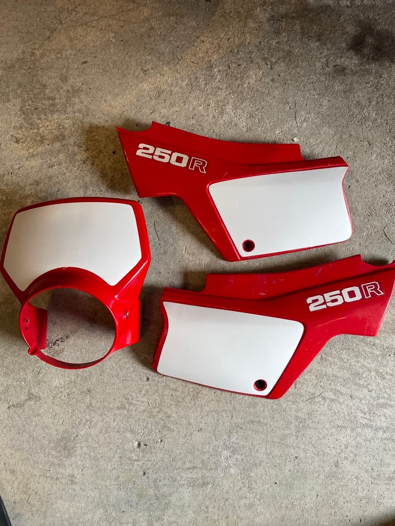 レストア補修に！ホンダXL250R MD03 ゼッケンデカールセットパリダカ