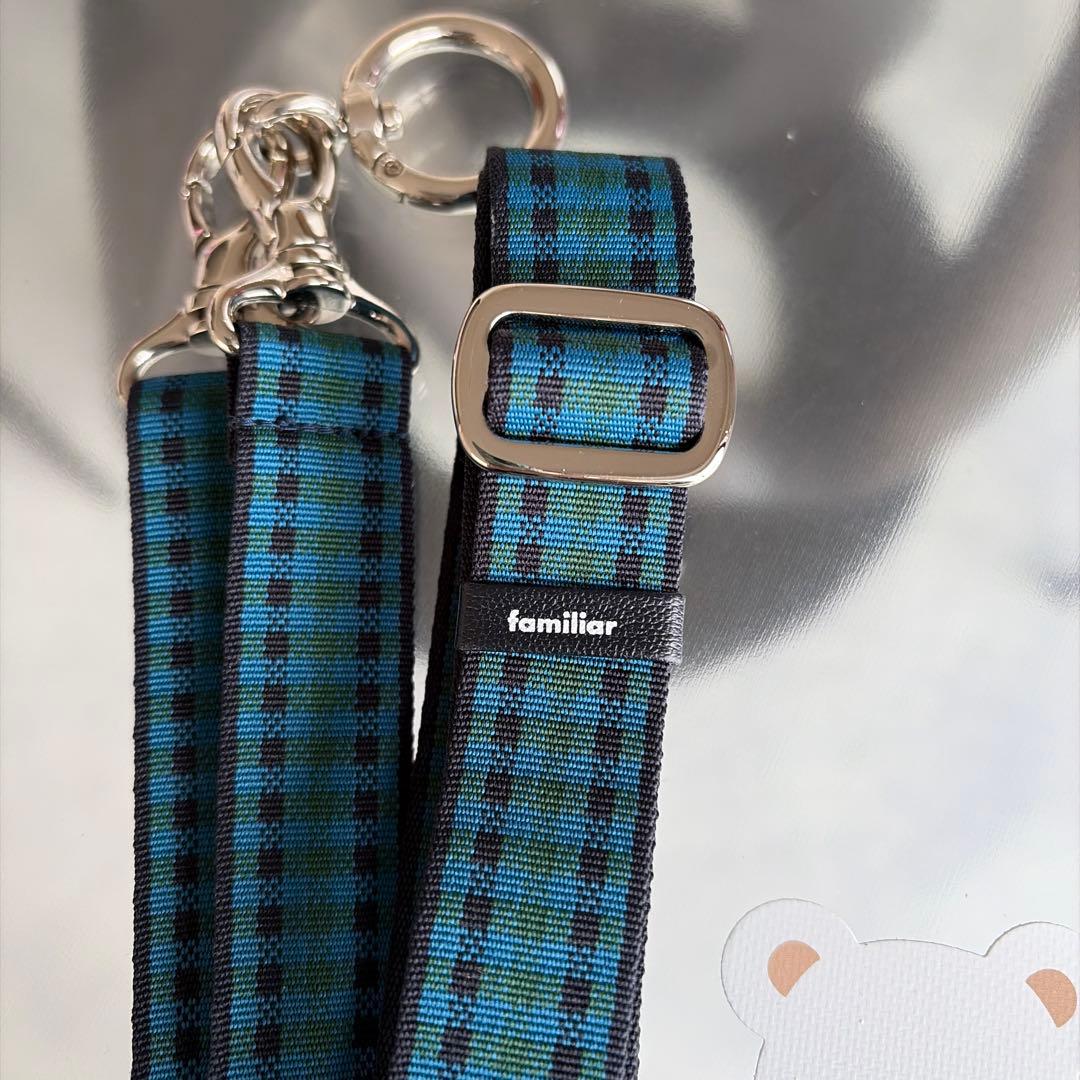 ファミリア ショルダーストラップ 青系 - メルカリ