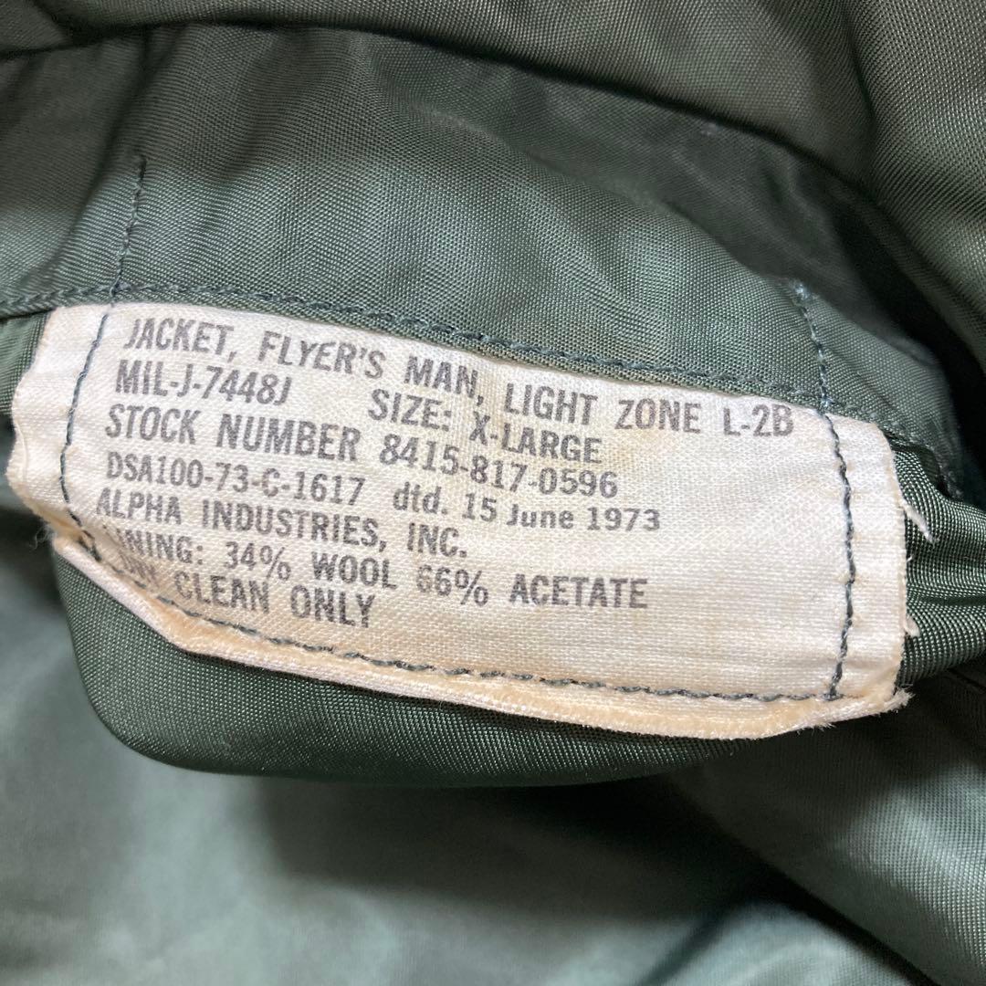 状態良好 実物 アルファ社 L-2B 1973年度 J型 XL - メルカリ