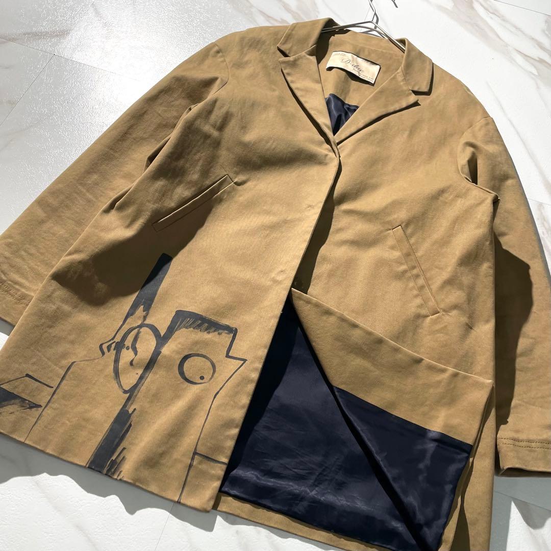 入手困難✨ d-due デドュエ ステンカラーコート デザイン ブラウン系 ダッフル風ステンカラーコート: ファッション雑貨 - 看護師（ナース