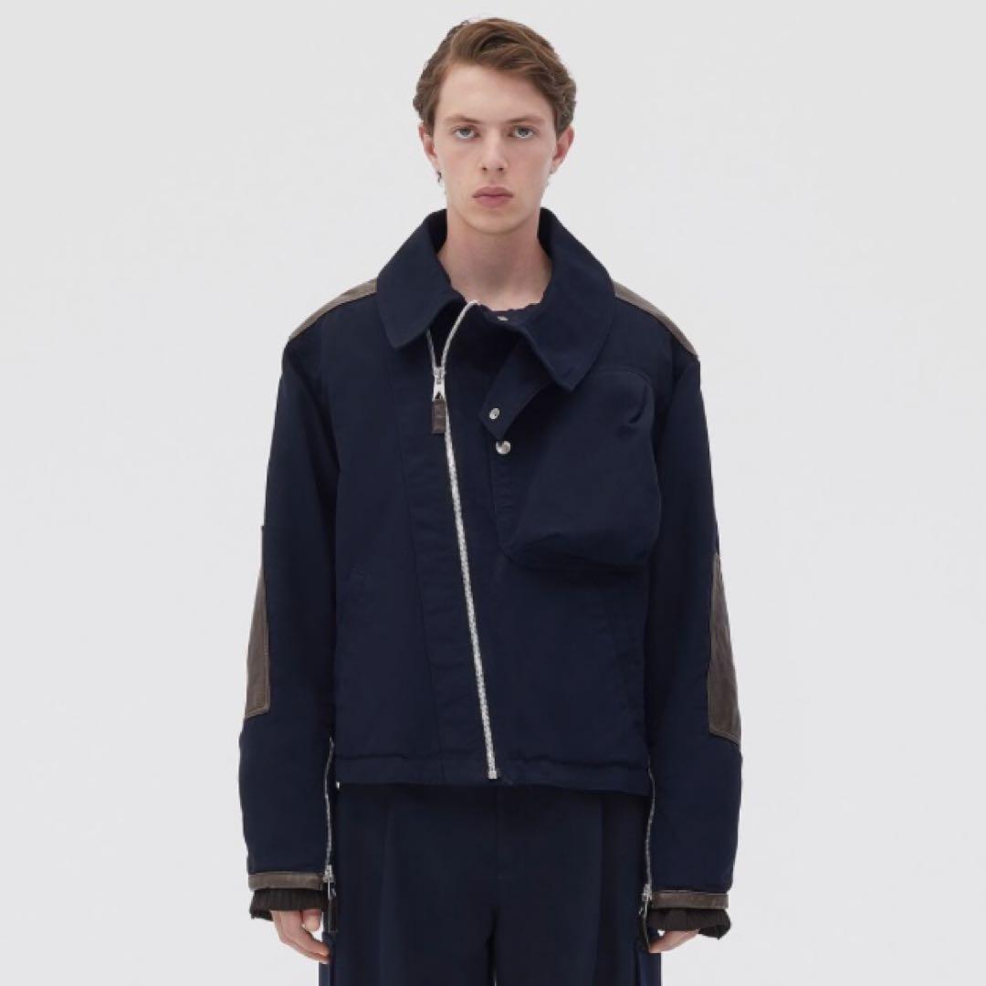 BOTTEGA VENETA ボッテガヴェネタ コットン レザー ジャケット ボッテガ・ヴェネタのアウターはレザーに注目──特集：ロングか