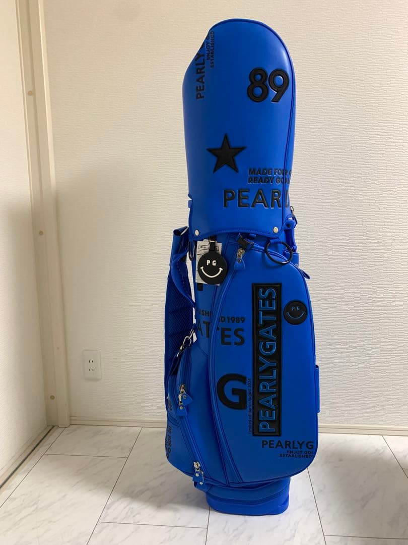 限定カラーブルー・青 PEARLY GATES キャディバッグ パーリーゲイツ