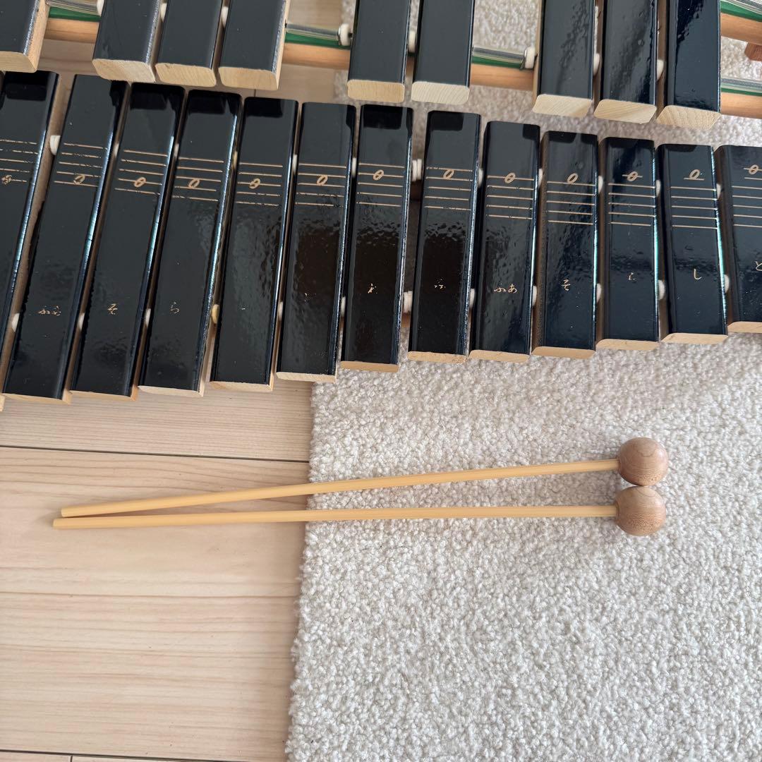YAMAHA 卓上木琴 No.185 楽器 ヤマハ 木琴 30音 マレット 2本 - メルカリ