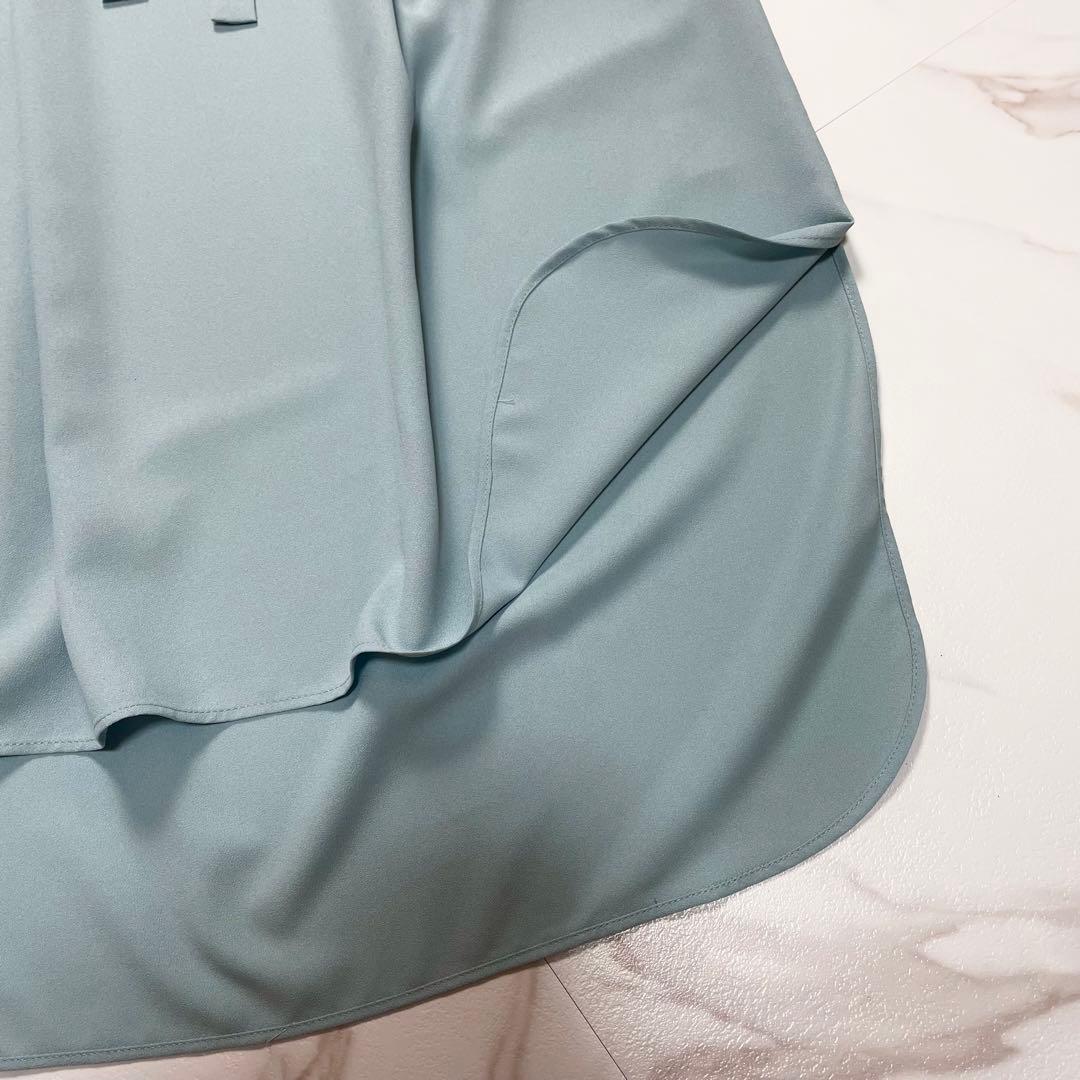 ADORE アドーア ライトジョーゼットボウタイブラウス フレンチスリーブ