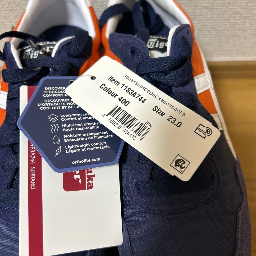 オニツカタイガー セラーノ PEACOAT/WHITE ピ－コート 23.0cm