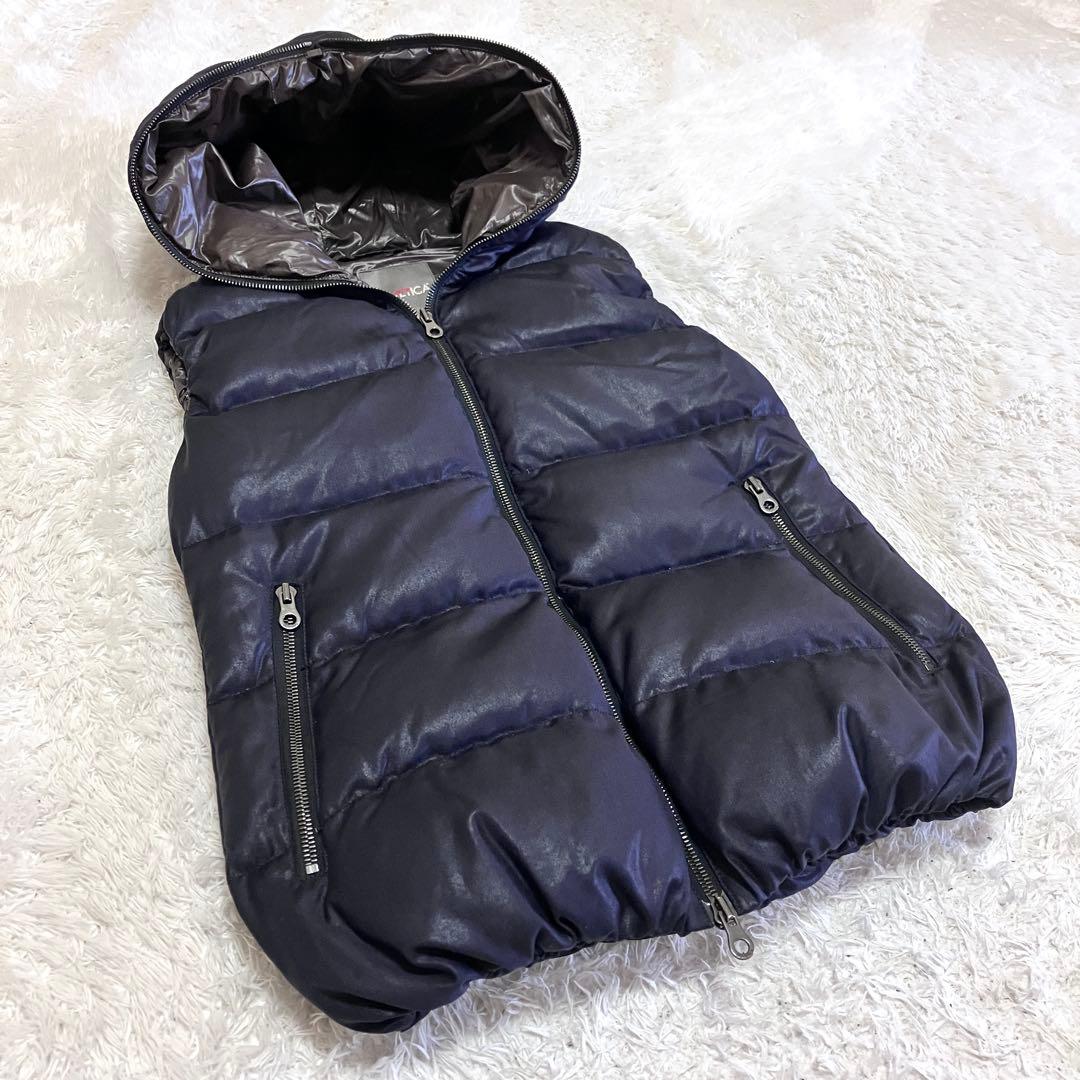 極美品 デュベティカ 別注 ダウン ベスト カシミヤ FEBEDUE ネイビー