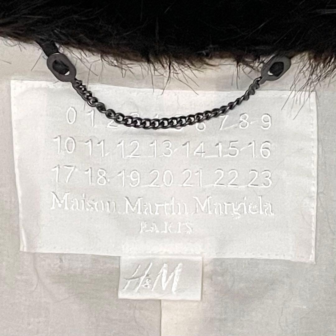 《未使用級》 マルタンマルジェラ ビーバーフェイクファーコート ブラウン