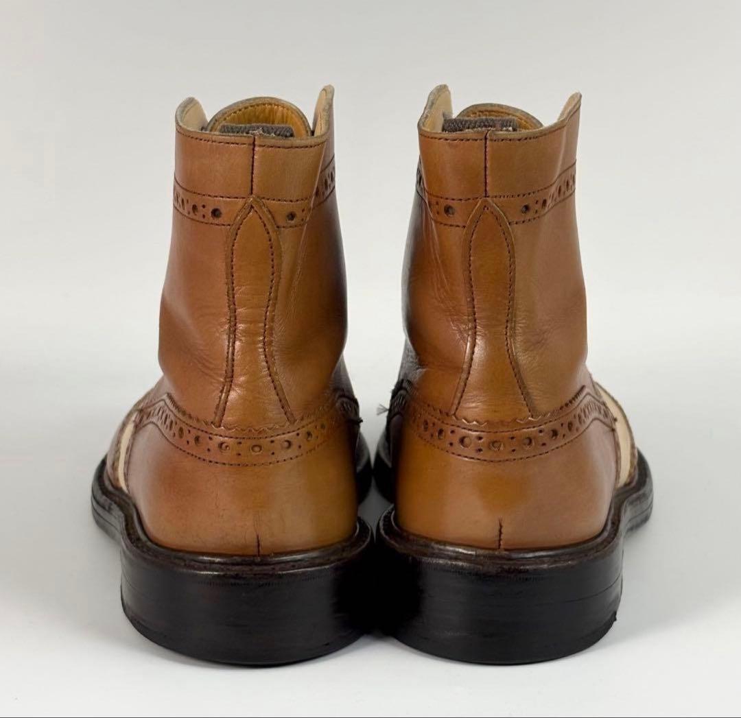 トリッカーズ 2508 カントリーブーツ ウイングチップ 革靴 ブラウン