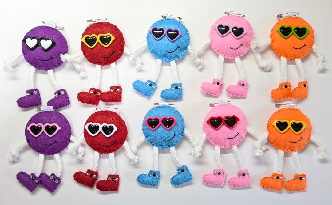 ハンドメイド バスケットボール フェルト お守り 部活お守り - メルカリ