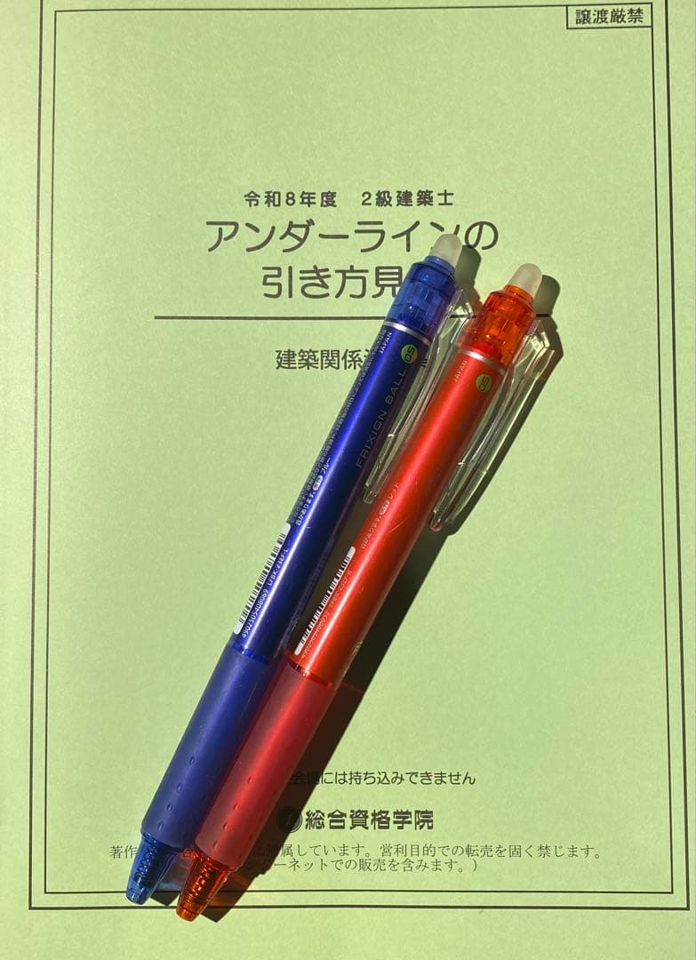 ☆2級建築士【即日発送】【線引き&インデックス&見本付】法令集 2026