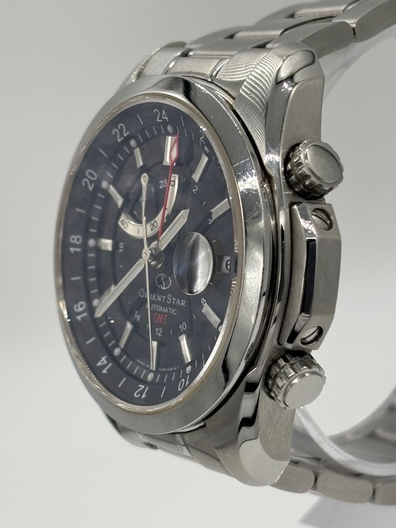 美品】オリエントスター GMT 自動巻き【DJ00-C0】パワーリザーブ 稼働