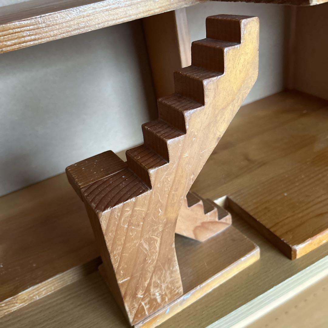 は*こ様 バウアー社 ドールハウス 赤い屋根 木製 ニキティキ 家具