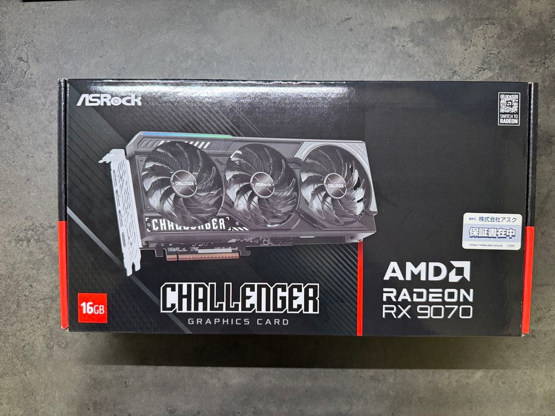 グラフィックボード・グラボ・ビデオカード ASRock Radeon RX 9070 CHALLENGER 16GB ASRock Radeon RX 9070 Challenger 16GB (RX9070 CL 16G) ｜ パソコン