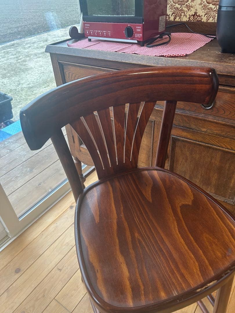 ベントウッドチェア カウンターチェア アンティーク ハイチェア 曲木