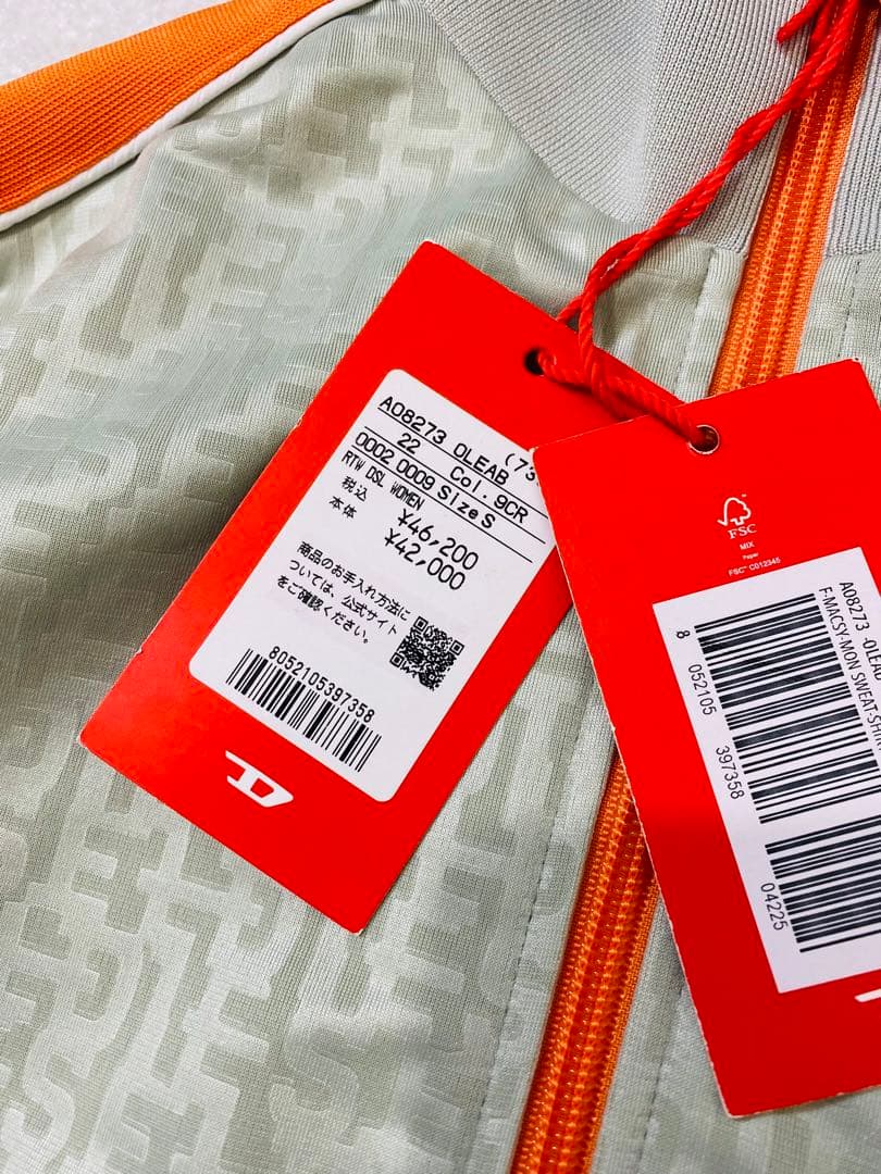 8437. 【未使用タグ付き】DIESEL 総柄トラックジャケット - メルカリ