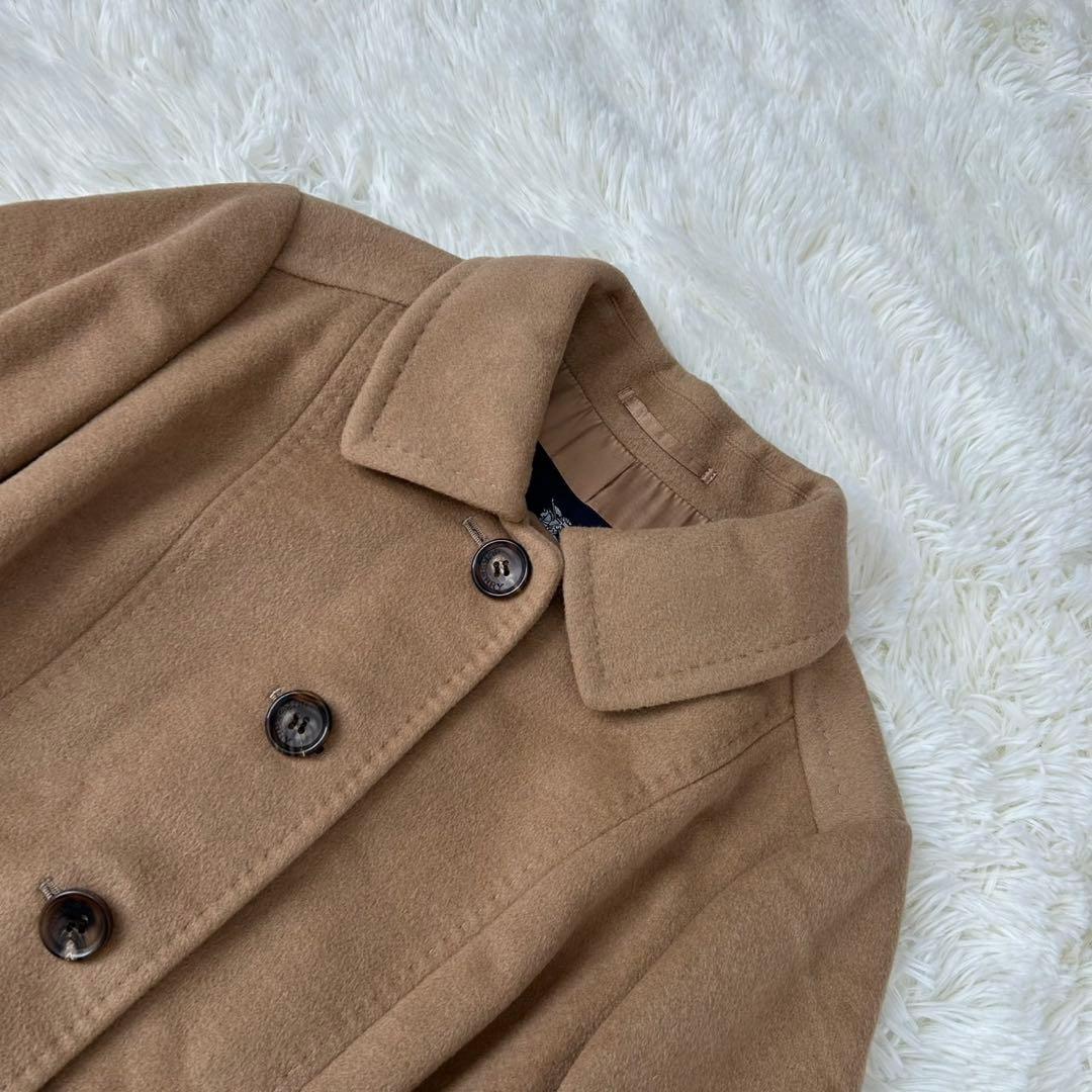 極美品/L】バーバリーロンドン チェスターコート アンゴラ混 Aライン 茶