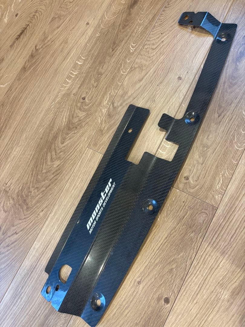 Monster カーボンファイバー ラジエータークーリングプレート　ランサー7用 三菱 ランサー エボリューションVII（CT9A）ラジエタークーリング