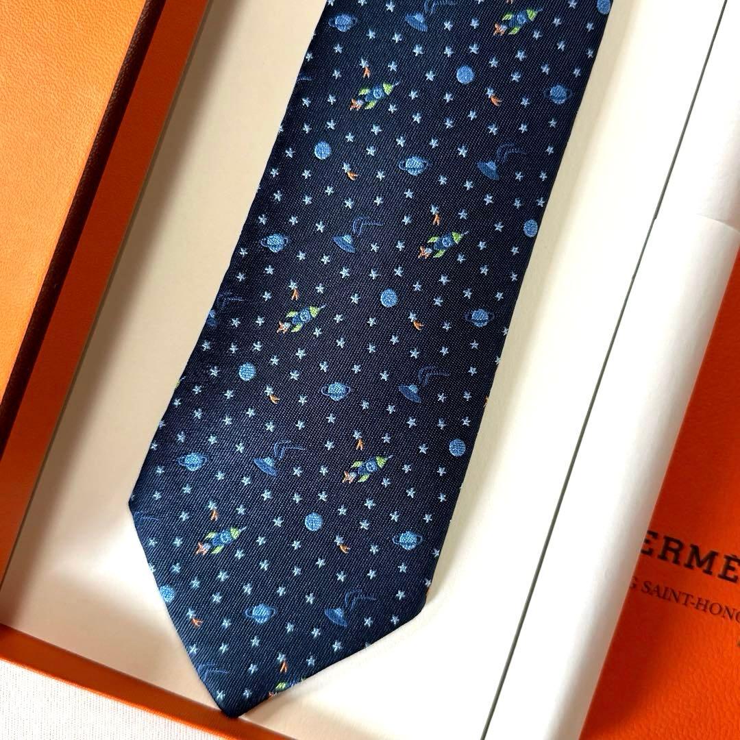 エルメス ネクタイ《ヴェール・ランフィニ》 新品 未使用