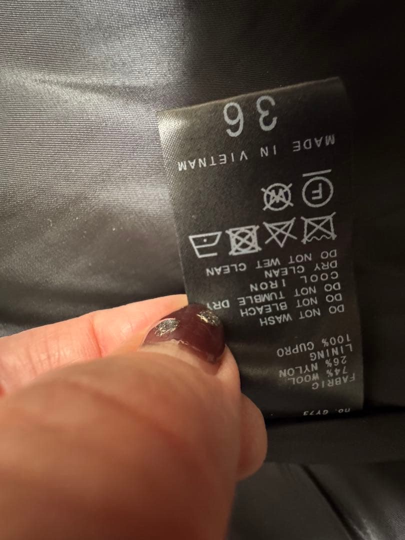 うさこ様専用極美品✨IÉNA ブラック ダブルブレストコート 36 - メルカリ