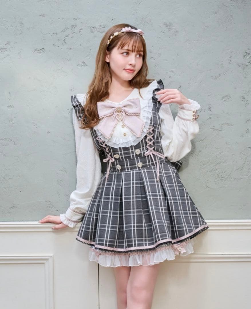 lizlisa リズリサ　フリルヨークリボンセットアップ lizlisa リズリサ フリルヨークリボンセットアップ - メルカリ