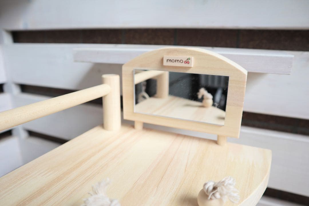 ことりのおおきなあそびば ミラー付き 文鳥 インコ バードアスレチック