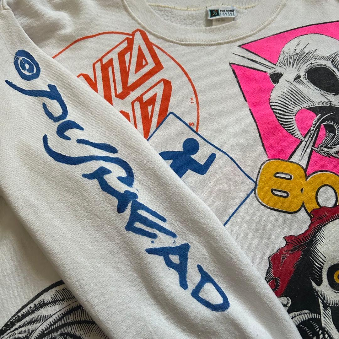 ☆オールドスケート マルチプリント ブート スウェット パウエル