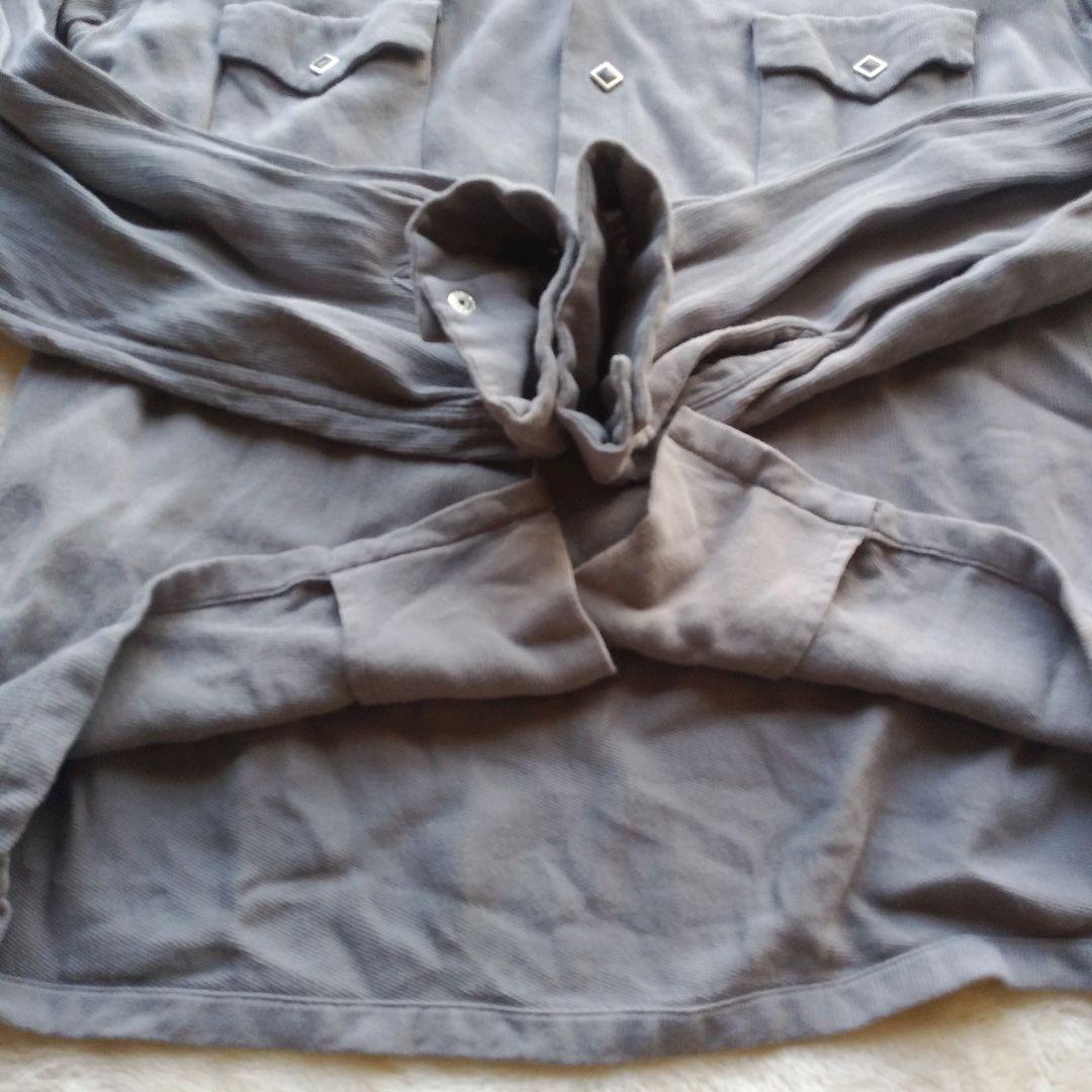 テンダーロイン ウエスタンシャツ レーヨン sizeXS表記 グレー SM相当