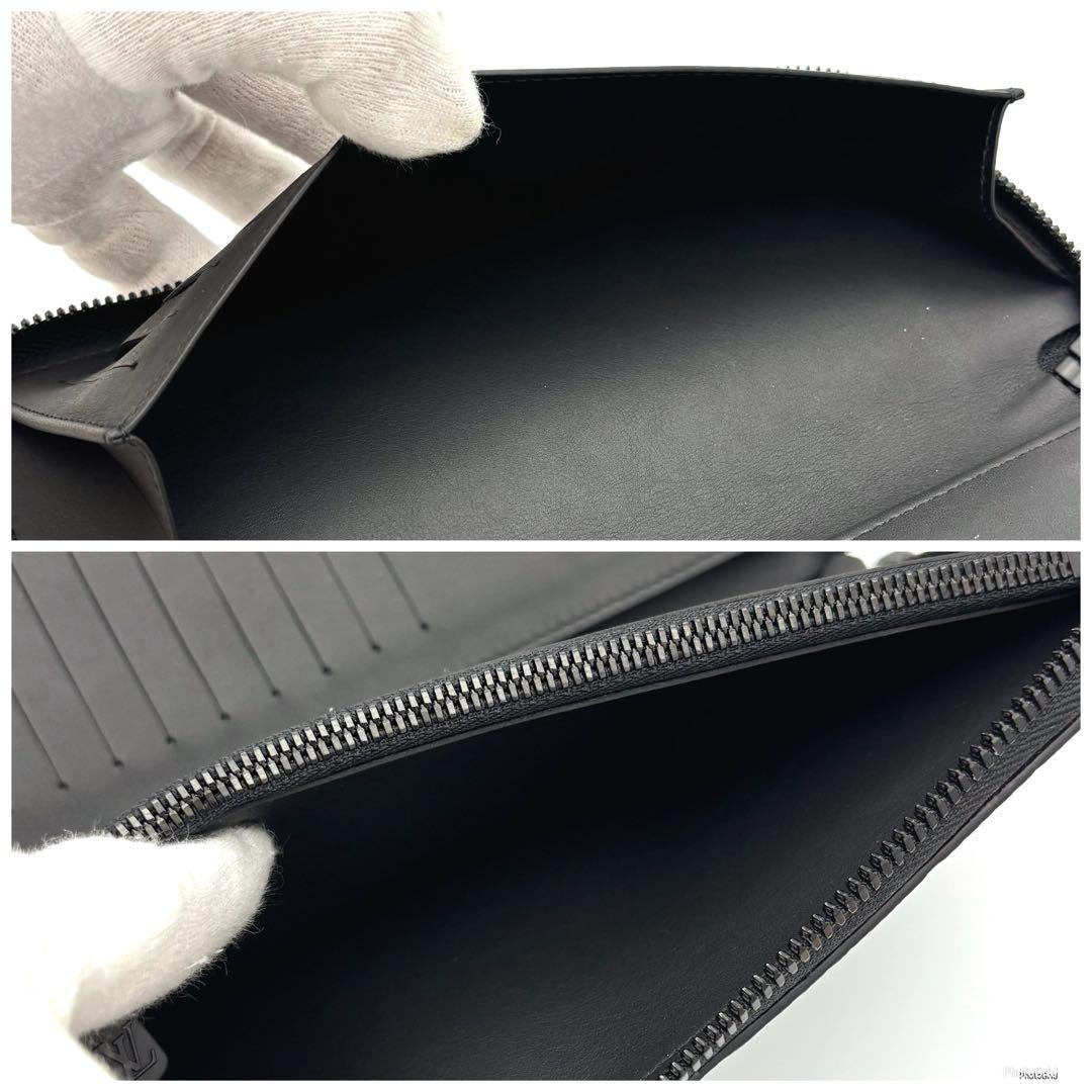 未使用級】ルイヴィトン モノグラムシャドウ ヴェルティカル 長財布