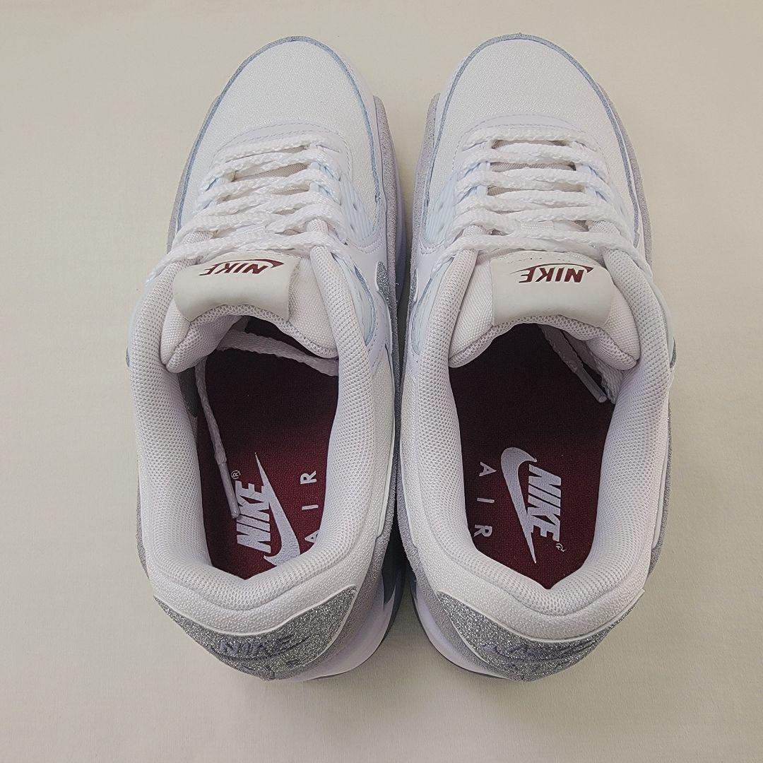 ナイキ ウィメンズ エアマックス90 LV8 ホワイト/グリッター 23.5cm