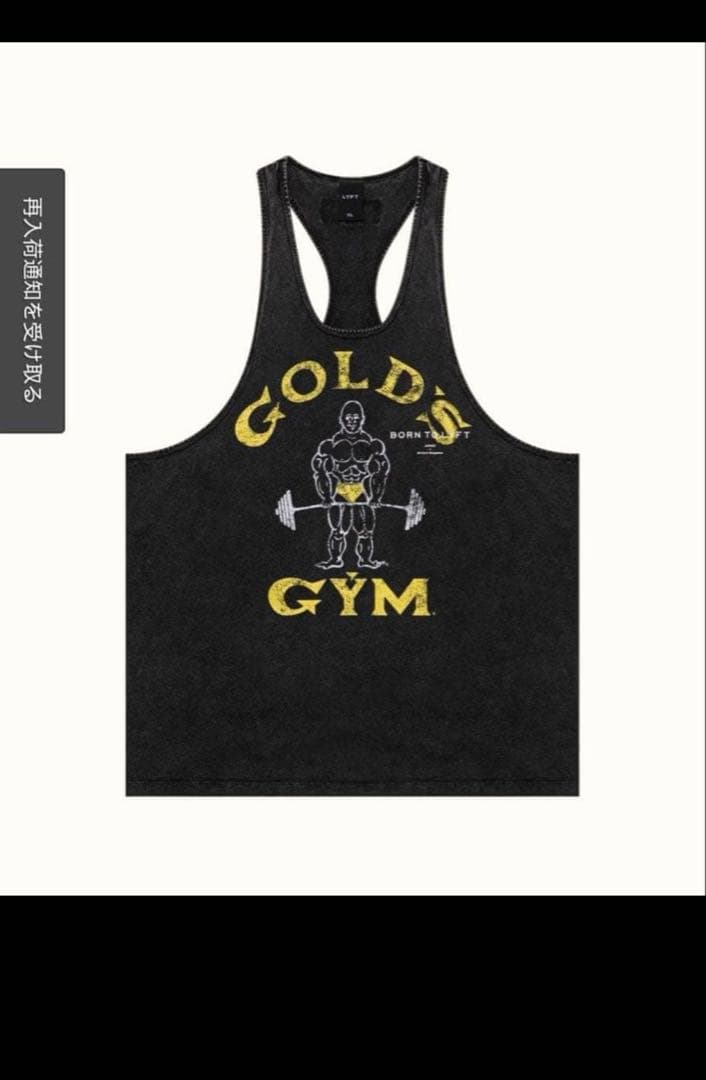 Lyft gold's gym ゴールドジム リフト タンクトップ サイズS - メルカリ