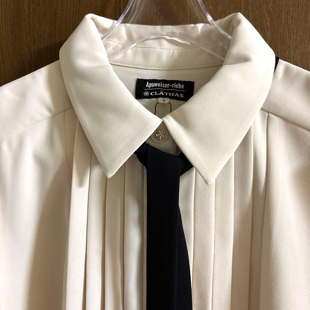 アプワイザーリッシェ〈CLATHASコラボ〉ボウタイプリーツミニ