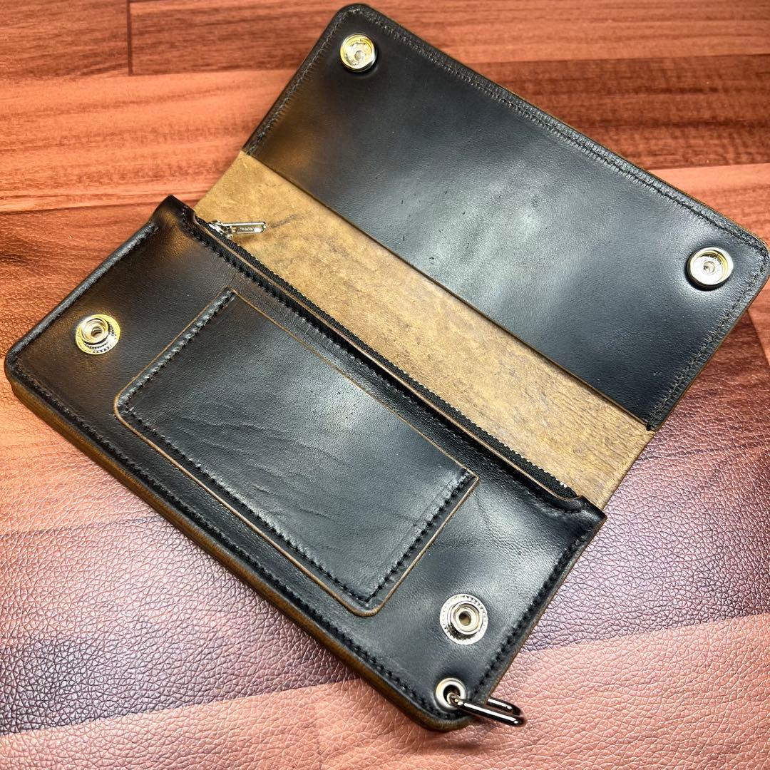 トラッカーウォレット ロング】 3層 ホースバット シルバー - メルカリ