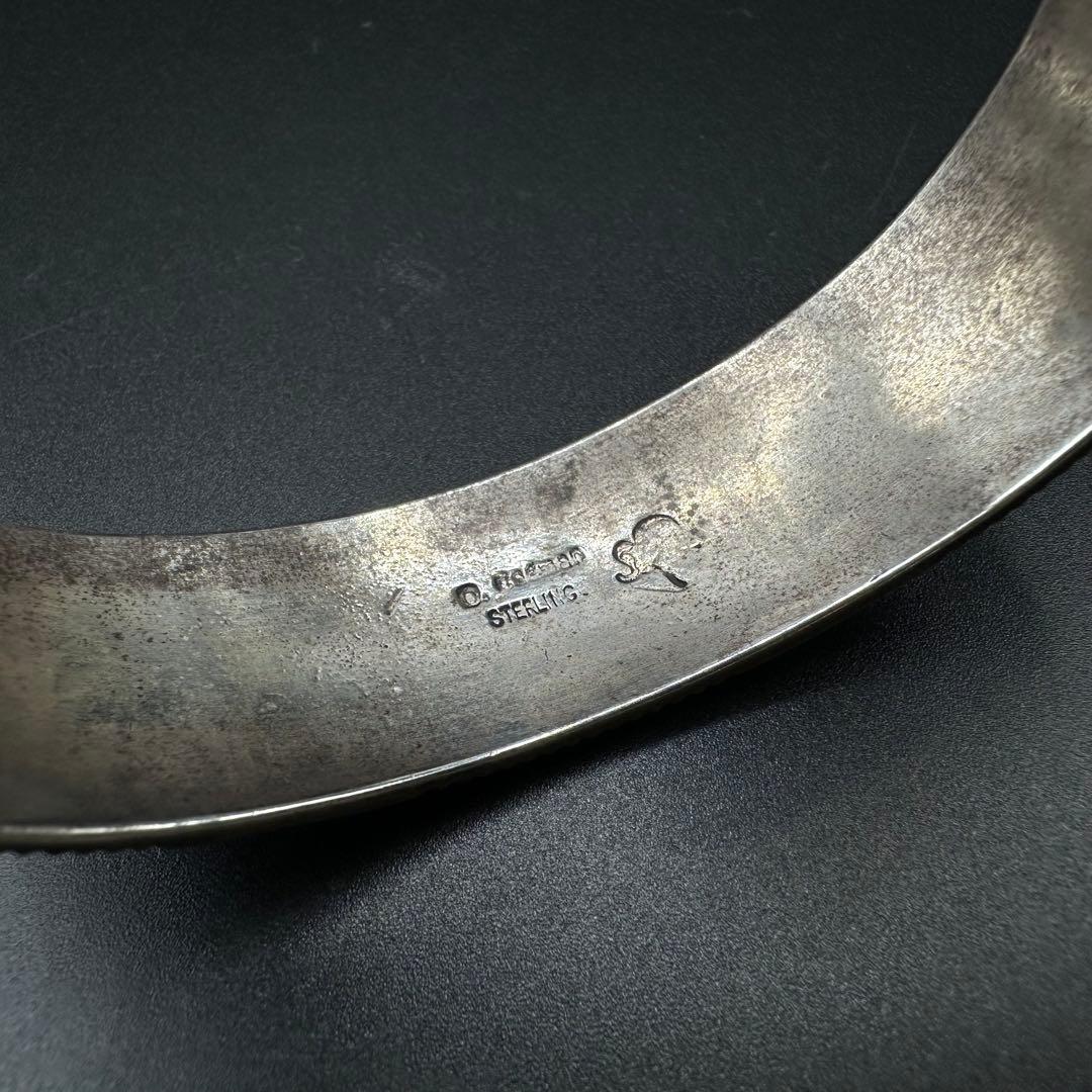 Navajo Darrell Cadman スタンプワーク バングル - メルカリ