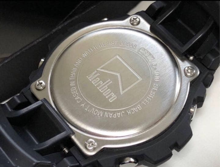 コラボG-SHOCK/マルボロG-100/非売品/別注/デジアナ/箱付/未使用