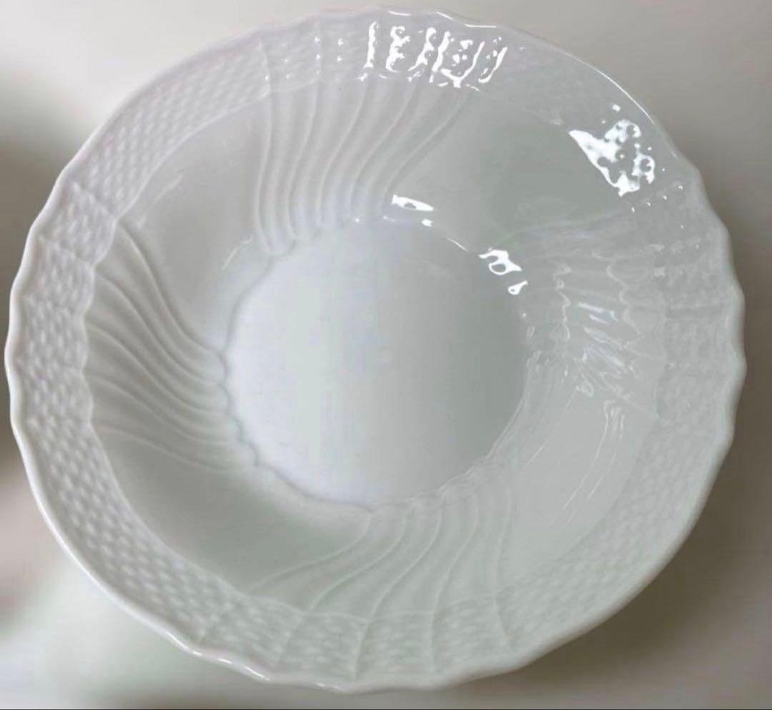 美品】リチャードジノリ ベッキオホワイト フルーツソーサー 15cm×5枚