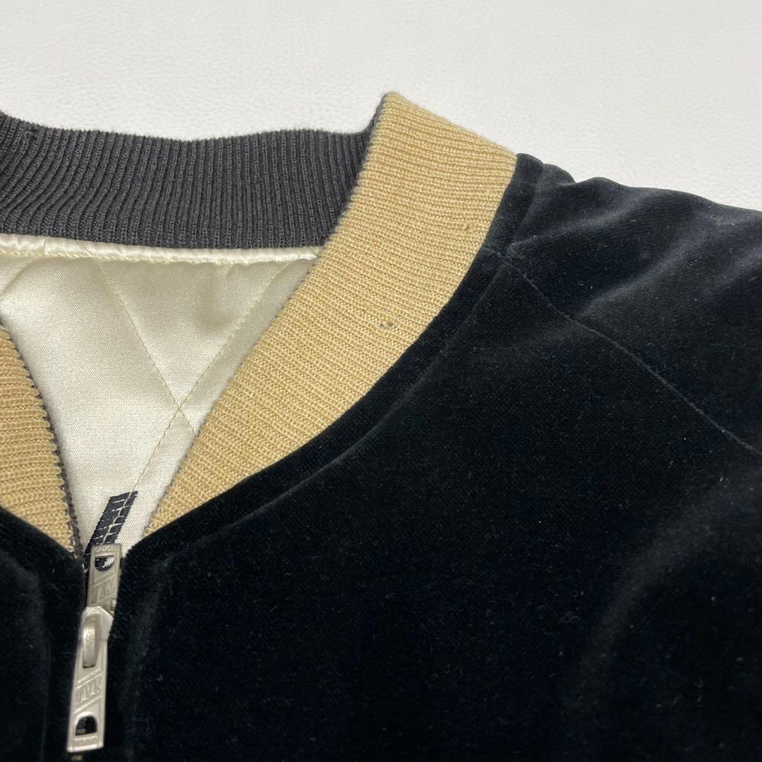 希少 Lサイズ テーラー東洋 スカジャン 別珍 ベロア 白虎 M18485