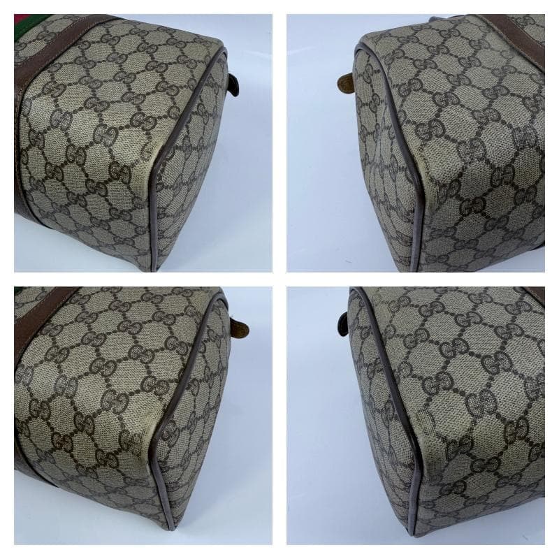 オールドグッチ ボストンバッグ シェリーライン GG インターロッキング