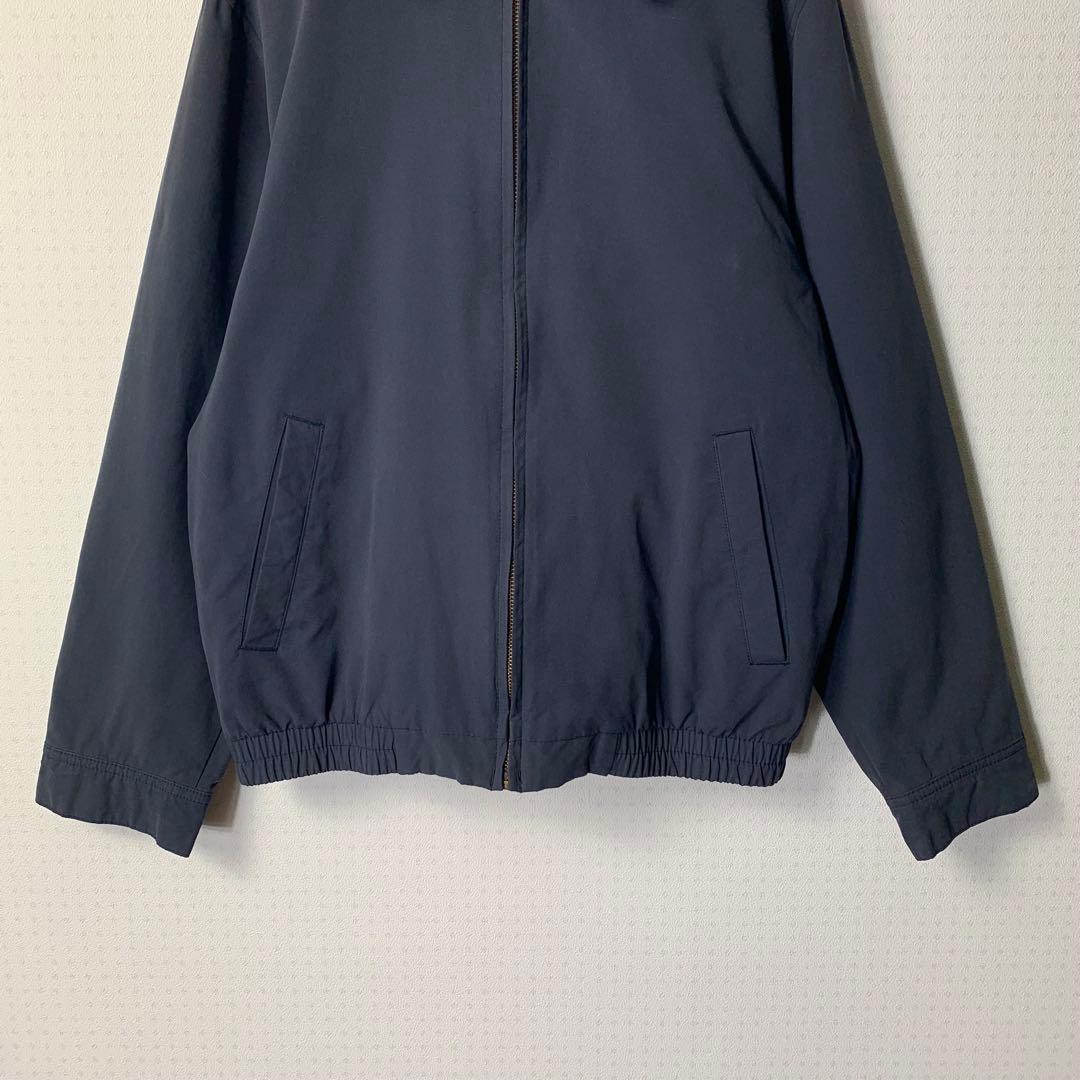 美品 00s エルエルビーン スイングトップ S ハリントン ネイビー