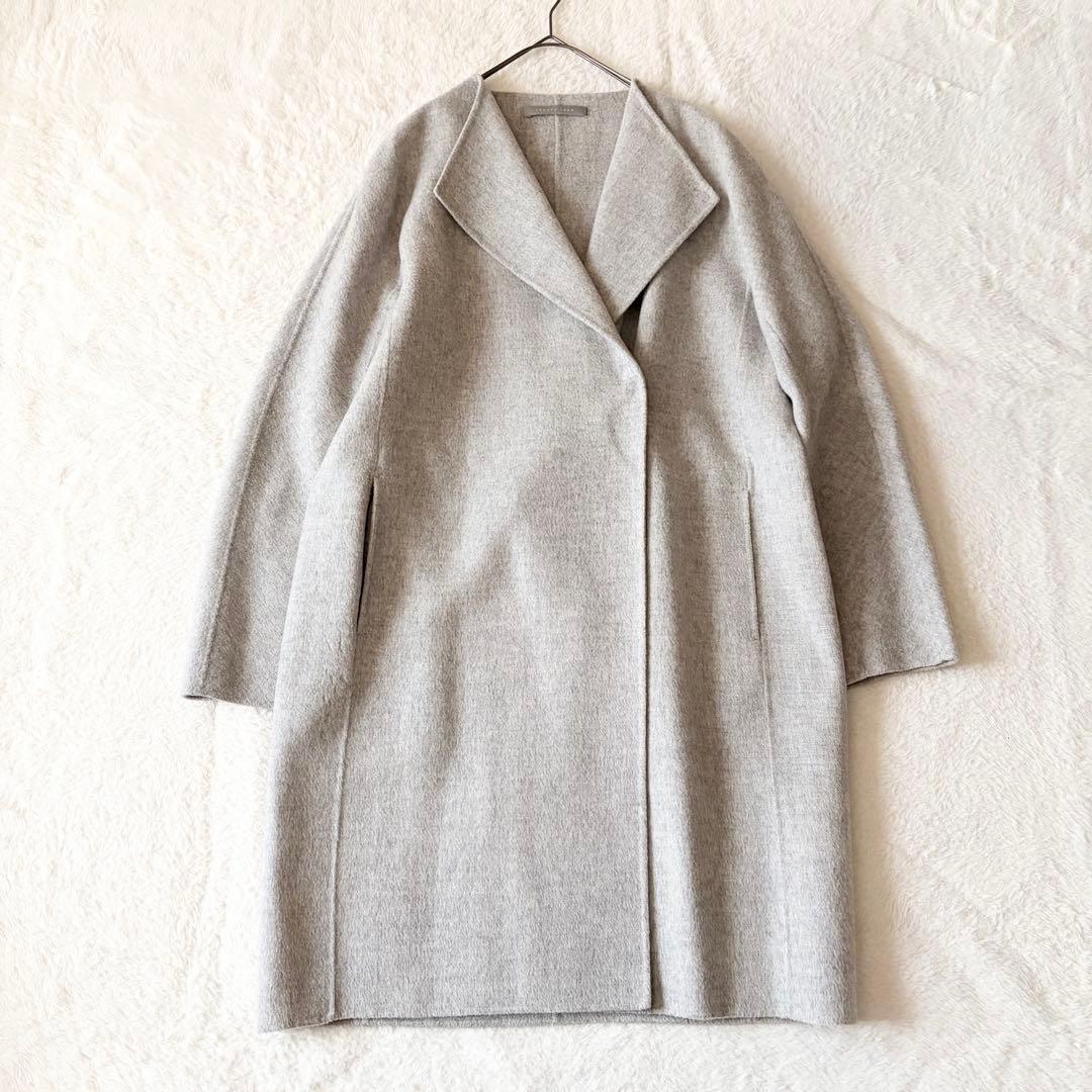 1362 美品✨ セオリーリュクス リバーコート ダブルフェイス カシミヤ