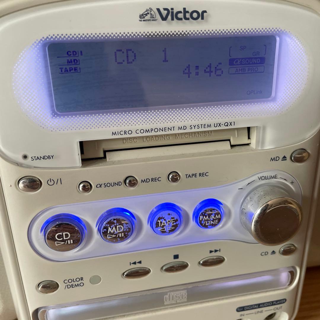 Victor ビクター カセット CD MDコンポ UX-QX1 - メルカリ