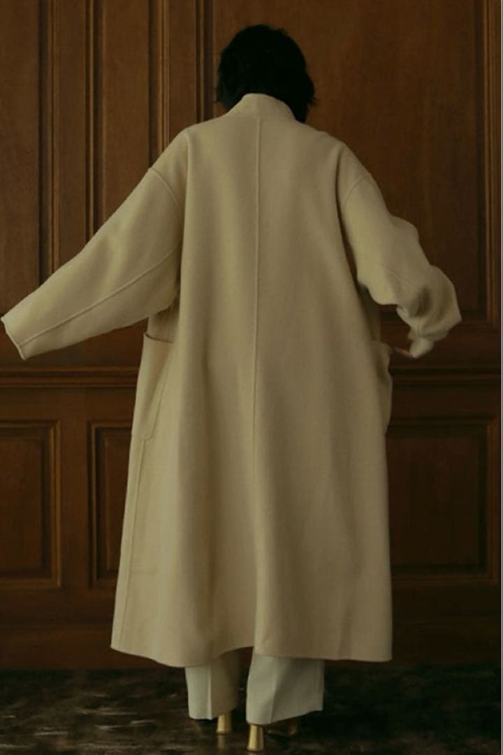 最終値下げetretokyo スタンドカラーリバーロングコート 新品未使用