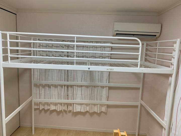 IKEA ロフトベッド白 - メルカリ