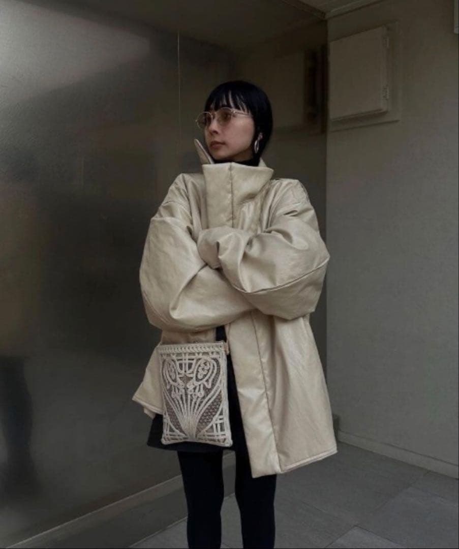 専用⭐︎PASTING LIKE SYNTHETIC LEATHER JACKET PASTING LIKE SYNTHETIC LEATHER JACKET（その他アウター）｜Ameri