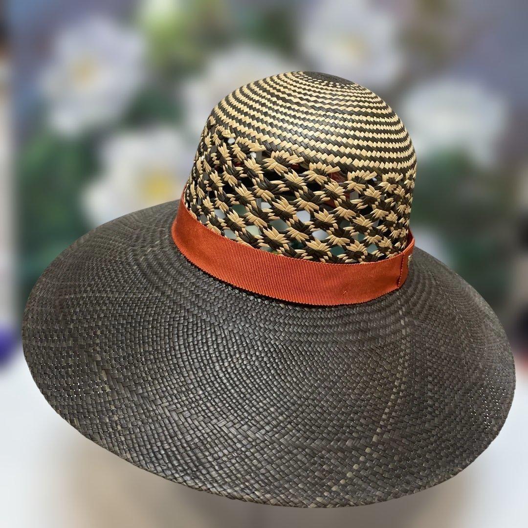 ヘレンカミンスキー透かし編み麦わら帽子 オレンジリボン付き ヘレンカミンスキー(HELEN KAMINSKI) 2024年春夏ウィメンズ&メンズ