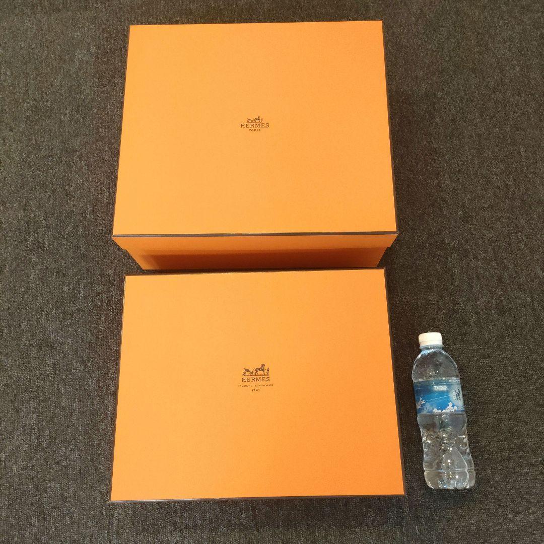 美品　HERMES　エルメス　オレンジ　空箱　ケリー・バーキン エルメス】ケリー バーキン 空箱 オレンジボックス HERMES - メルカリ