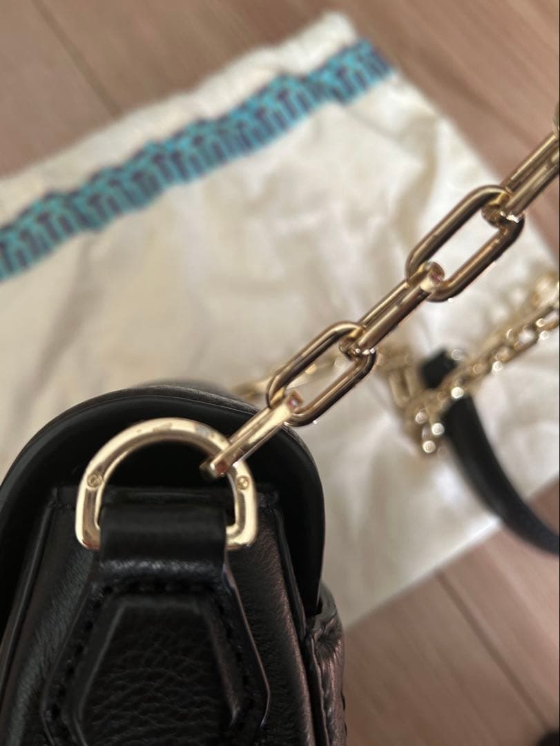 Ai♡《トリーバーチ》ブラックレザーショルダーバッグ